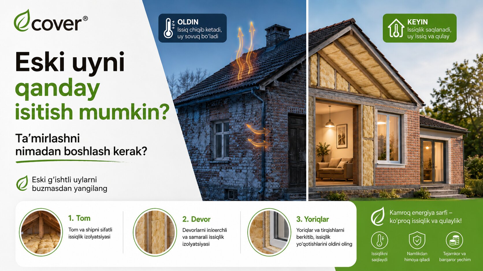 Как утеплить старый дом? С чего начать ремонт?
