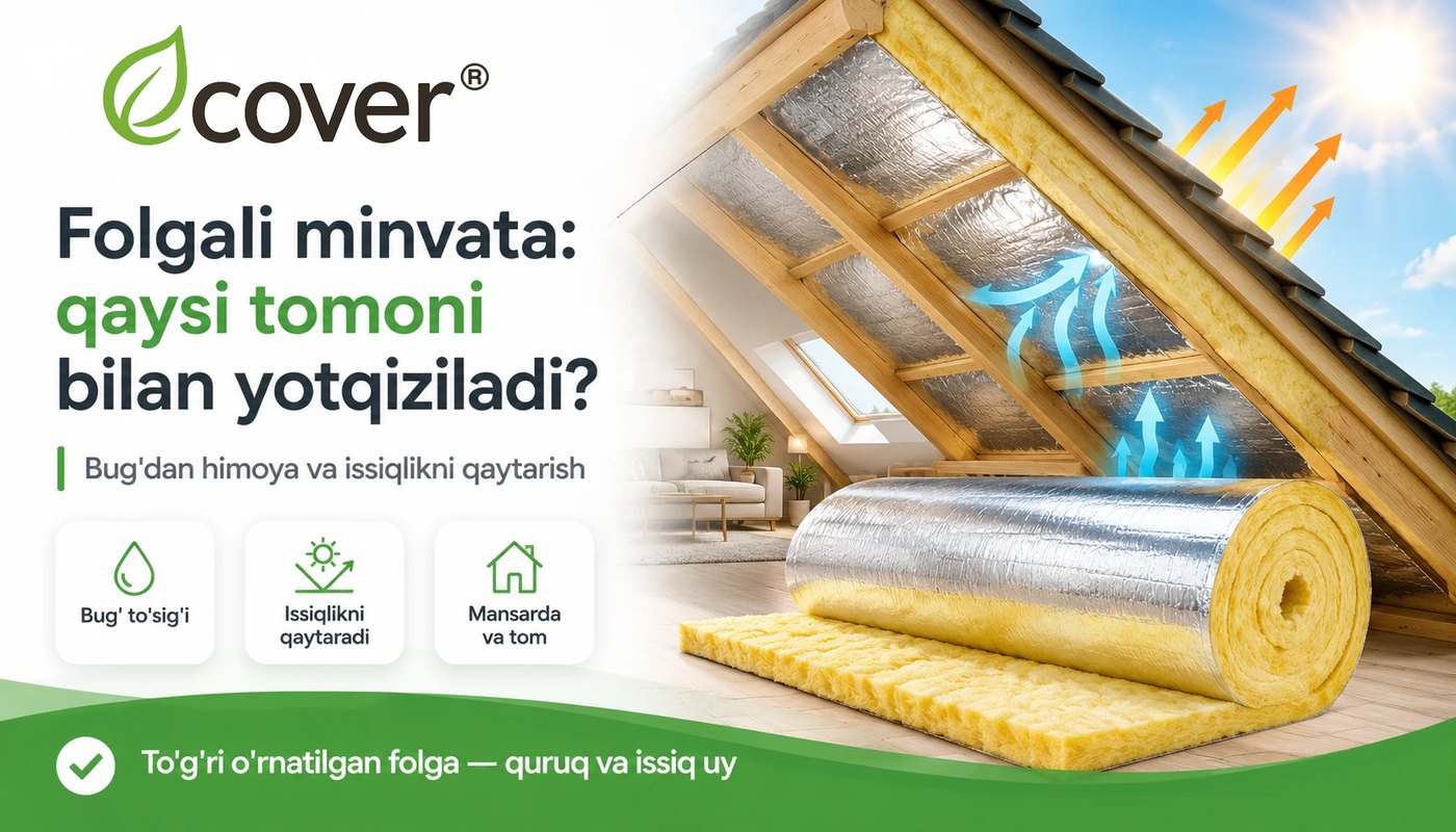Folgali minvata: qachon kerak va qaysi tomoni bilan yotqiziladi